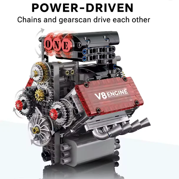 *MOTORIZED* V8 Motorized Engine 4024